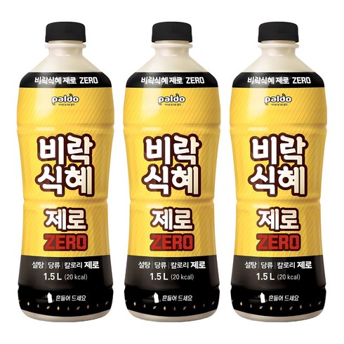 팔도 비락식혜 제로, 1.5L, 3개