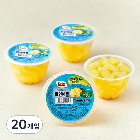 돌 후룻볼 파인애플, 113g, 4개입, 5개