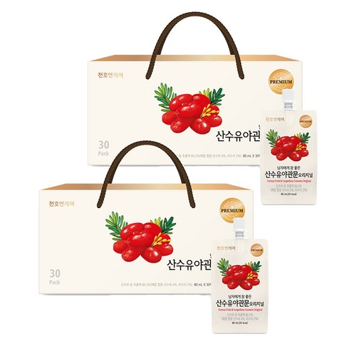 천호엔케어 산수유 야관문즙 오리지널, 60개, 80ml