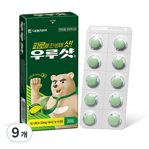 대웅제약 우루샷 멀티비타민, 30정, 9개
