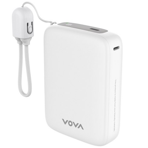 보바 그립 22.5W 고속충전 보조배터리 20000mAh, 화이트, VA-123