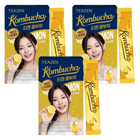 티젠 콤부차 진저레몬, 5g, 10개입, 3개