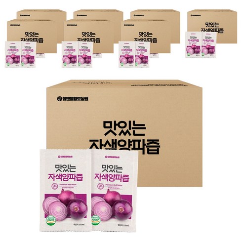 참앤들황토농원 국내산 맛있는 자색양파즙, 100ml, 400개
