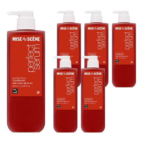 미쟝센 퍼펙트 슈퍼리치 세럼 컨디셔너, 680ml, 6개