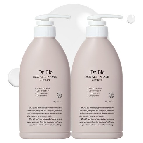 닥터바이오 에코 올인원 클렌저, 500g, 2개