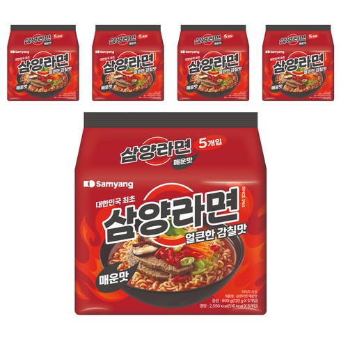 삼양라면 매운맛 120g, 25개