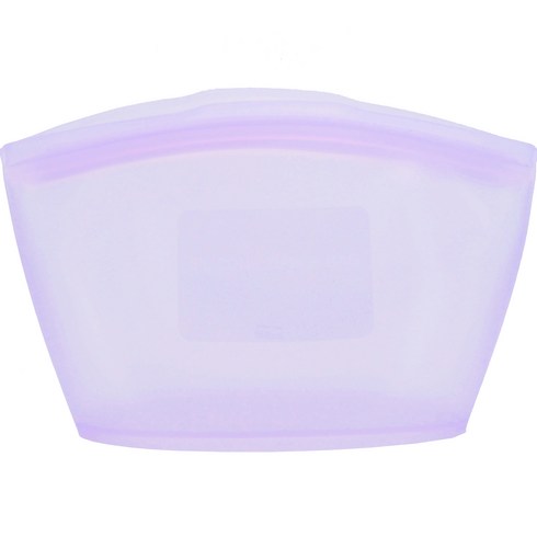 실리팟 프리미엄 실리콘 지퍼백 라벤더 S, 1개, 500ml