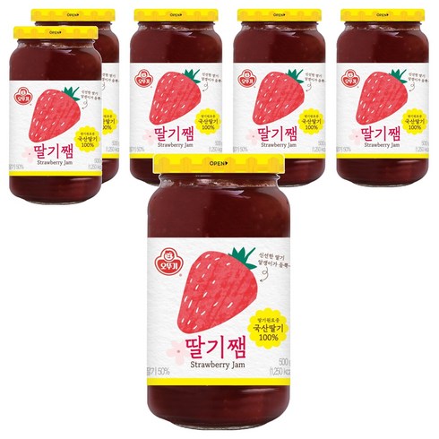 오뚜기 딸기쨈, 500g, 6개