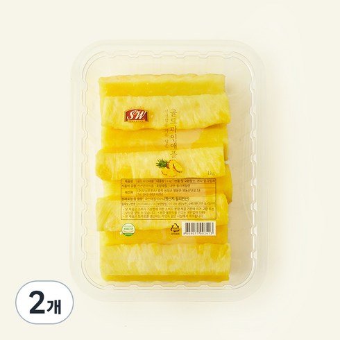에스앤더블유 골드파인애플 스틱형, 1kg, 2개