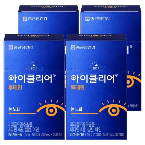 아이클리어 루테인 15g, 30정, 4개