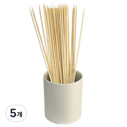블룸엣홈 대나무 꼬지 어묵 오뎅 캠핑 스틱 15cm x 5mm, 5개, 100개입