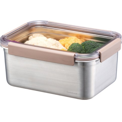 락앤락 스텐 모듈러 직사각 밀폐용기 2.8L LST608, 1개, 단품