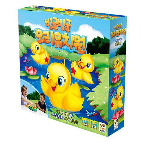행복한바오밥 빙글빙글 오리 유치원 매칭 게임, 혼합 색상, 1개