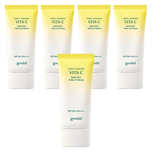 구달 청귤 비타C 잡티 톤업 크림 SPF50+ PA++++, 화이트, 50ml, 5개