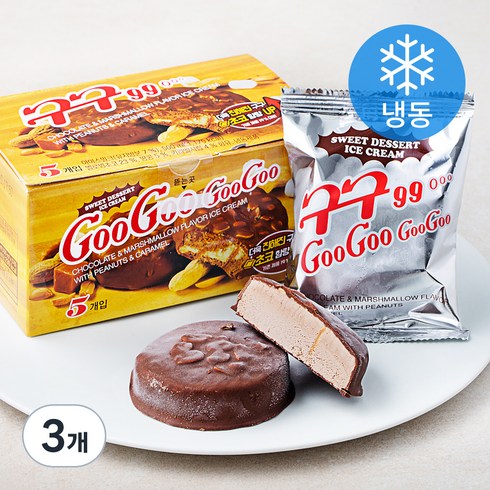 롯데웰푸드 구구99 (냉동), 100ml, 5개입, 3개