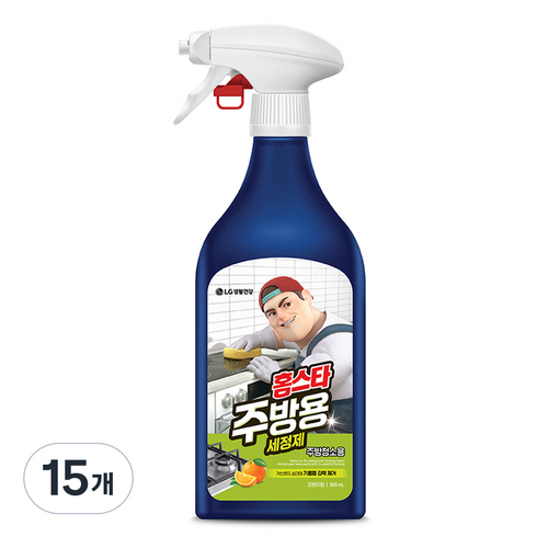 홈스타 맥스 프레쉬 주방용 세정제, 500ml, 15개