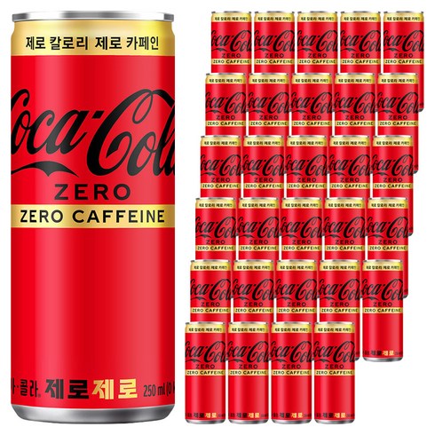 코카콜라 제로 제로, 250ml, 60개