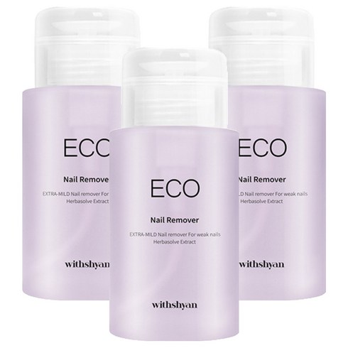 위드샨 대용량 펌프형 에코네일리무버, 200ml, 3개