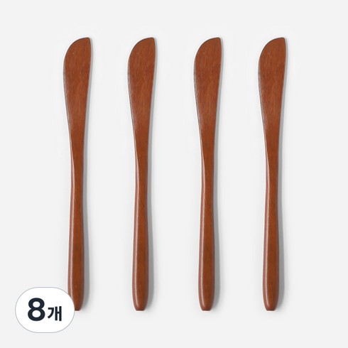 니코트 우드 포포 롱롱버터나이프, 8개