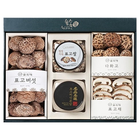영진표고숲속애 표고 5종 모둠세트 305g, 1세트