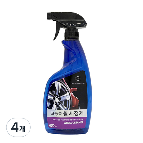 훠링 고농축 휠 세정제, 650ml, 4개