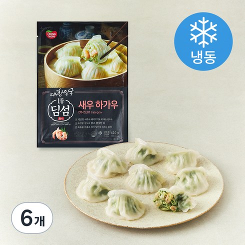 동원 딤섬 새우 하가우 (냉동), 420g, 6개