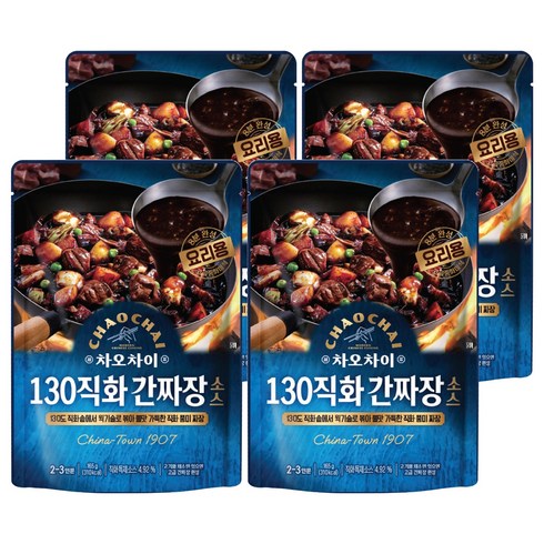 차오차이 130직화 간짜장소스, 4개, 165g