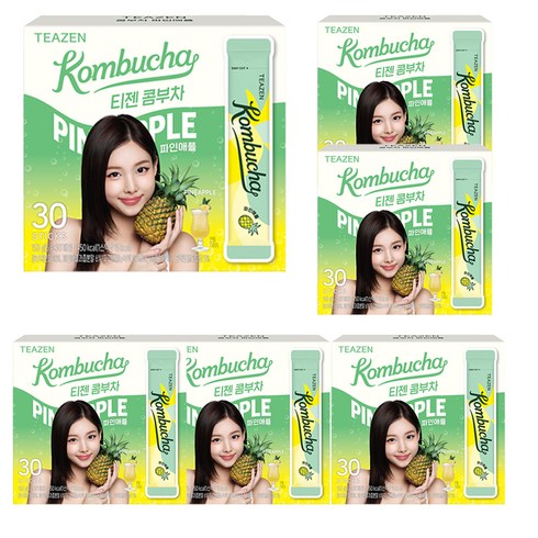 티젠 파인애플 콤부차, 5g, 30개입, 6개