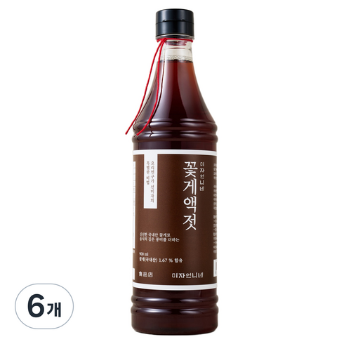 미자언니네 꽃게액젓, 900ml, 6개