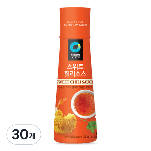 청정원 스위트 칠리 소스, 365g, 30개