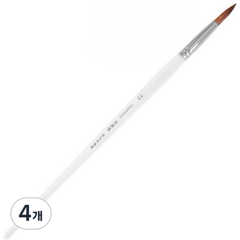 다사바바 오일 라운드 아크릴붓, 12호, 4개