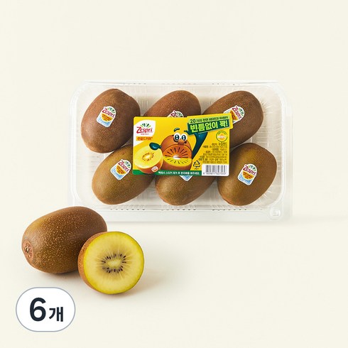 제스프리 썬골드키위 점보, 900g, 6개