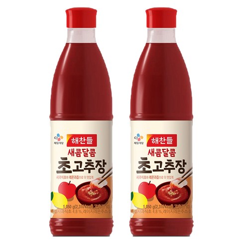 해찬들 새콤달콤 초고추장, 1.05kg, 2개