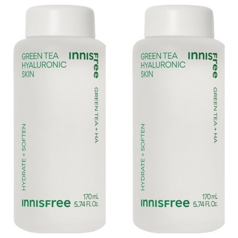 [비건뷰티] 이니스프리 그린티 히알루론산 스킨, 170ml, 2개