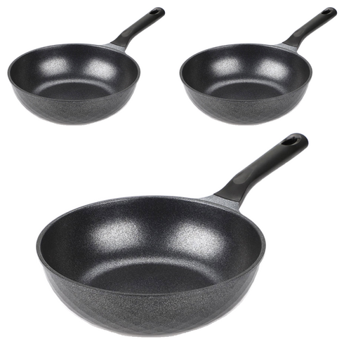 키친아트 인덕션 실버 궁중팬, 26cm, 3개