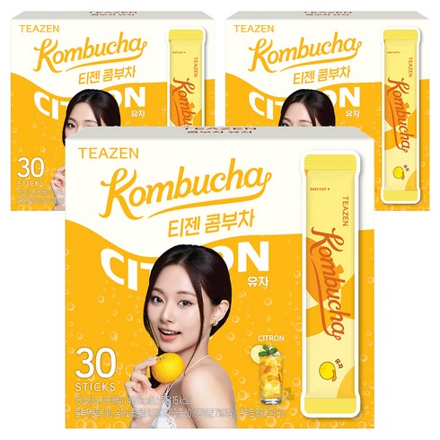 티젠 콤부차 유자, 5g, 30개입, 3개
