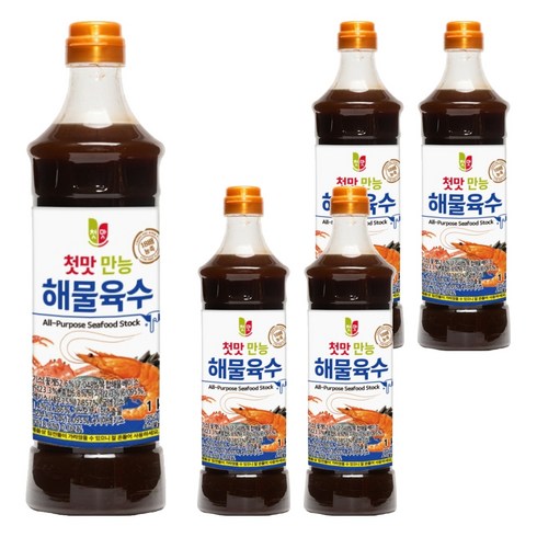 첫맛 만능 해물육수, 1kg, 5개
