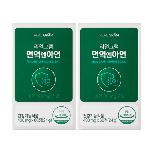 리얼그램 면역엔아연, 60정, 2개