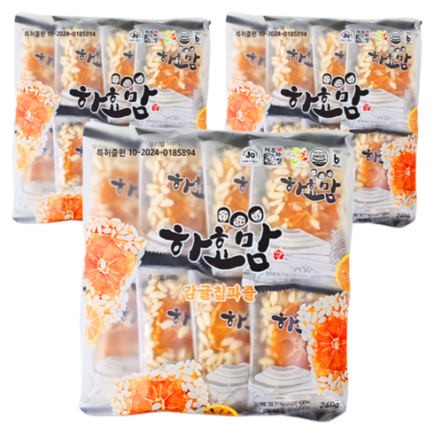 하효맘 제주 감귤칩과즐, 30g, 24개