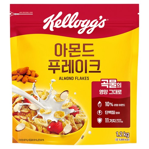 켈로그 아몬드 푸레이크 시리얼, 1.2kg, 1개