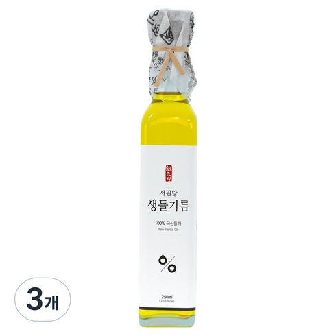 서원당 생들기름, 3개, 250ml