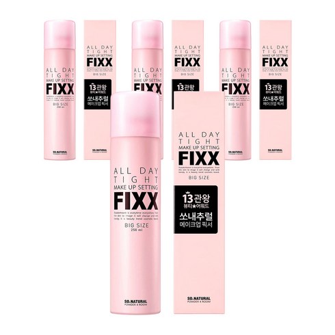 쏘내추럴 올 데이 타이트 메이크업 세팅 픽서, 250ml, 4개