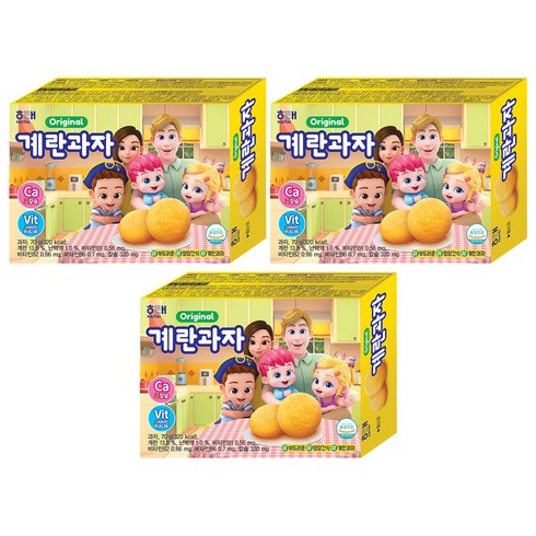 해태제과 계란과자 베베핀, 70g, 3개