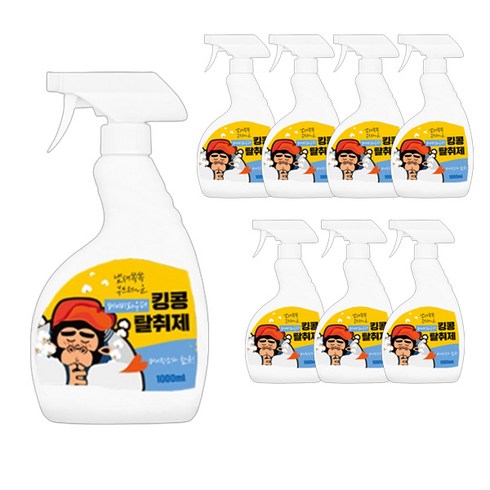 킹콩 반려견 항균 탈취제 베이비파우더향, 1L, 8개
