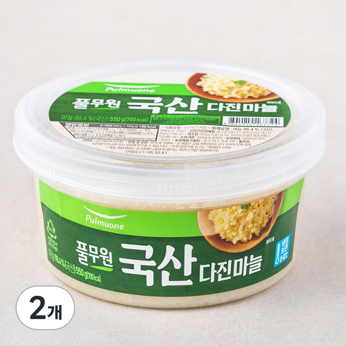 풀무원 다진마늘, 550g, 2개