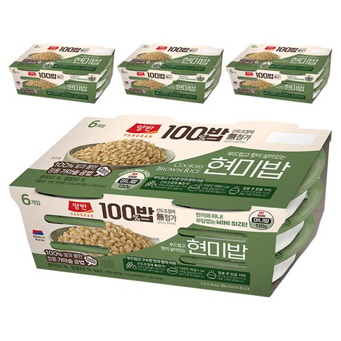 양반 동원 양반 100밥 현미밥, 24개, 130g