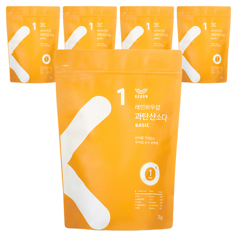 레인보우샵 과탄산소다 베이직, 2kg, 5개