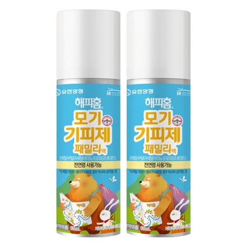 유한양행 해피홈 모기 기피제 패밀리액, 100g, 2개