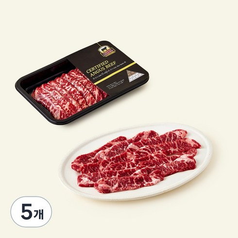 써티파이드앵거스비프 미국산 CAB 앵거스 꽃갈비살(냉장), 150g, 5개
