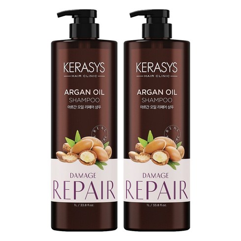 케라시스 아르간오일 샴푸, 1L, 2개